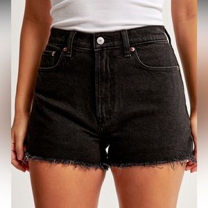 Abercrombie Curve Love High Rise Mom Shorts